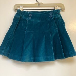 Girls. Cotton velvet pleated skirt mini-Biden